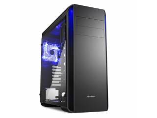 GABINETE GAMER SHARKOON BW9000 GLASS 3 FANES 120MM VIDRIO NEGRO