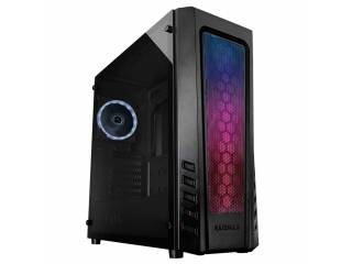 GABINETE RAIDMAX ZETA B04 VIDRIO 3 FANES RGB 1 FAN LED NEGRO