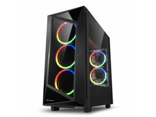 Gabinete Gamer SHARKOON REV200 ARGB 5 Fanes 120mm Hub 8 Port