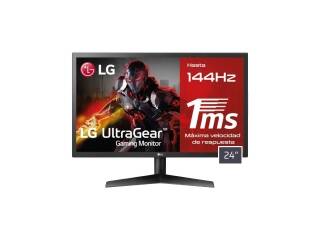 Monitor Gamer LG 24 144Hz 24gl600fb Full Hd Panel TN Radeon FreeSync Respuesta 1Ms Antireflejo Hdmi y DisplayPort