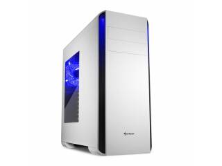 GABINETE GAMER SHARKOON BW9000W 3 FANES 120MM VIDRIO BLANCO