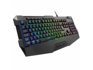 TECLADO GAMER SHARKOON SKILLER SGK4 RGB MEMBRANA USB NEGRO