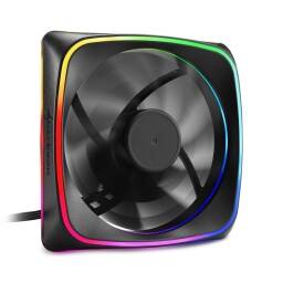 Fan Cooler Ventilador Sharkoon Shark Light Rgb 120mm 20 Leds