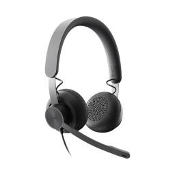 Auricular Logitech Zone Wired Usb y Usb-c Microfono Suspension De Ruido Compatible Con Windows Mac o Chrome