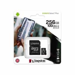 Memoria Micro SD Kingston 256Gb Canvas Plus 100mb/s C10