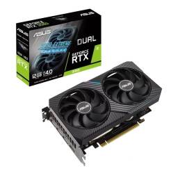 Tarjeta De Video ASUS RTX 3060 12Gb Gddr6 DUAL OC Hdmi Dp Nvidia GeForce Pci-e 4.0 192bits DirectX OpneGL