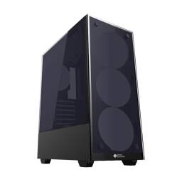 Gabinete Gamer SHOT GAMING 8012 Atx Con Frente y Lateral De Vidrio Templado