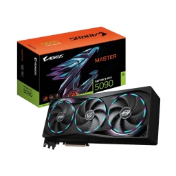 Tarjeta De Video GIGABYTE RTX 5090 32Gb Gddr7 Aorus Master 3 Fanes Hdmi Dp Nvidia GeForce Pci-e 5.0 512bits