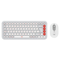 Combo LOGITECH Pop Icon Inalambrico Teclado y Mouse Blanco Usb 920-013055
