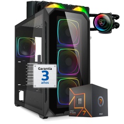 PC Gamer AMD Ryzen 7 7700 - Video RTX 5070 12Gb - RAM 32Gb - 1Tb - Win11 Pro Espa�ol