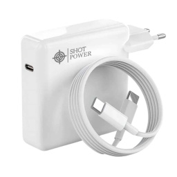 Cargador Compatible Para Notebook APPLE SHOT POWER 5.2V-20.5V 4.74A 96W Usb-C