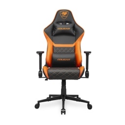 Silla Gamer COUGAR Armor One V2 Orange Regulable 155 Grados Soporta Hasta 120kg Material Cuero Sintetico