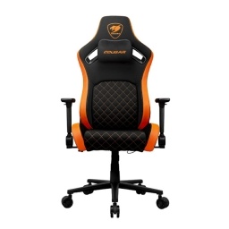 Silla Gamer COUGAR Defensor Orange F Regulable 155 Grados Soporta Hasta 150kg Material Cuero Sintetico