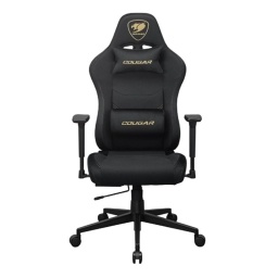 Silla Gamer COUGAR Prime Gold F Regulable 155 Grados Soporta Hasta 120kg Material Cuero Sintetico