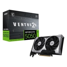 Tarjeta De Video MSI RTX 5050 8Gb VENTUS Gddr6 OC Edition x2 Fanes Hdmi Dp