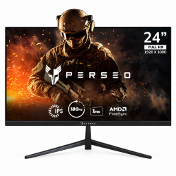 Monitor Gamer PERSEO 24 HERMES 180hz 1ms Panel Va Fhd 1080p FreeSync Hdmi Dp Compatible Con Vesa 100x100 Parlantes