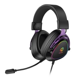 Auricular Gamer SOLARMAX GHS59V RGB Hi-Fi con Micr�fono\n PC y Consolas Violeta