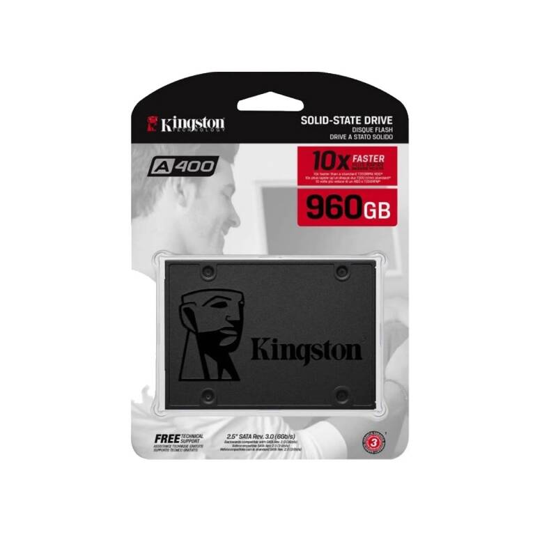 Solido Ssd 960Gb KINGSTON A400 Sata3 2.5 Para Notebooks y Pcs