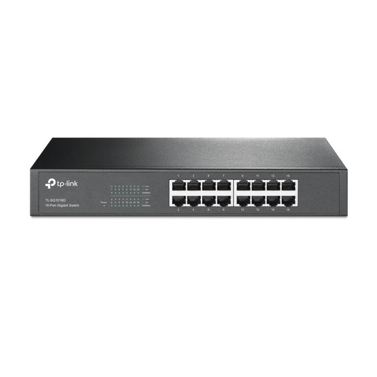 Switch Tplink Tl-sg1016d 16 Puertos Lan Gigabit Rackeable