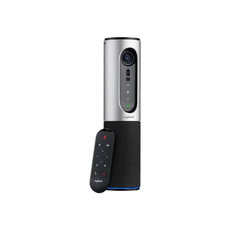 Camara Web Logitech Connect Portatil Bluetooth Sistema De Manos Libre Con Control Remoto