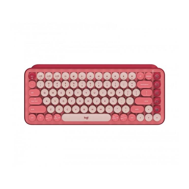 Teclado Mecanico Logitech Pop Keys Heartbreaker Inalambrico Hasta 3 Dispositivos Simultaneos