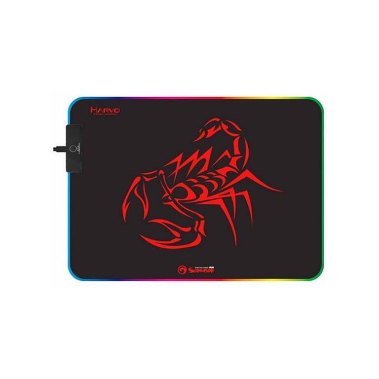 Mousepad Marvo Scorpion Pro MG08 Iluminacion Rgb Usb 35 x 25cm