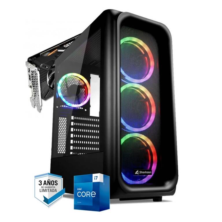PC Gamer Intel Core i7 13700f 13va Gen Rtx 3050 8Gb 16Gb Ddr4 1Tb Wifi Windows 11 64bit Espa�ol