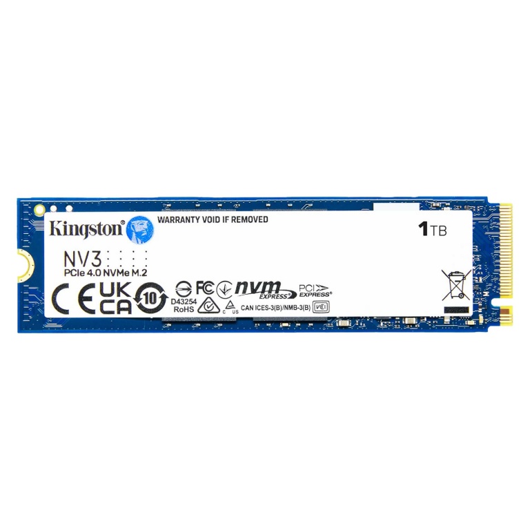 Solido Ssd Nvme M.2 KINGSTON NV3 1Tb 2280 PCIe Gen 4.0 Para Notebooks y PCs