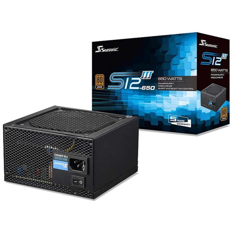 Fuente De Poder SEASONIC S12III 650w 80P Bronce SSR-650GB3