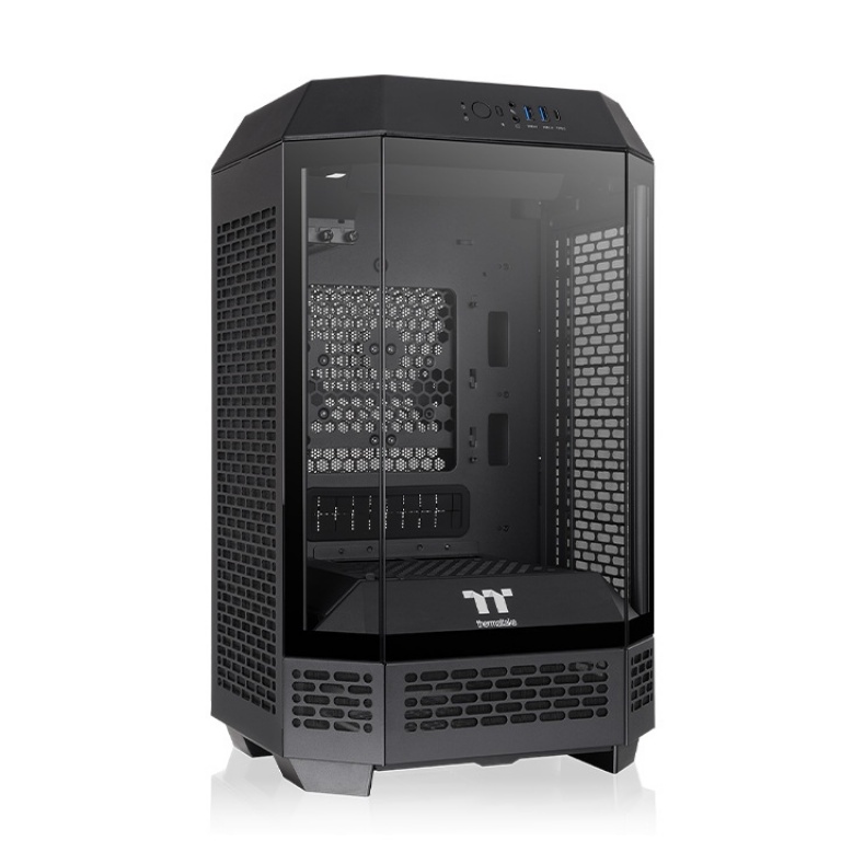 Gabinete THERMALTAKE THE TOWER 250 Mini USB-C 3.2 + 2 Fanes 120mm Vidrio Templado CA-1Z9-00S1WN-00