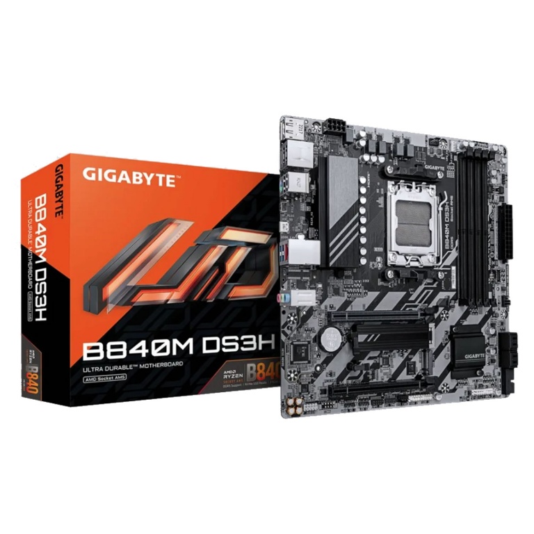 Motherboard GIGABYTE B840M DS3H Am5 Amd Ryzen Micro ATX Ddr5 ARGB HDMI Usb 3.0