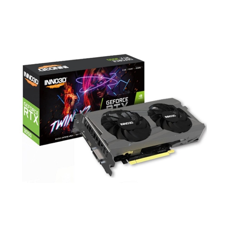 Tarjeta De Video INNO3D RTX 3050 8Gb Gddr6 Twin x2 Fanes Hdmi Dp