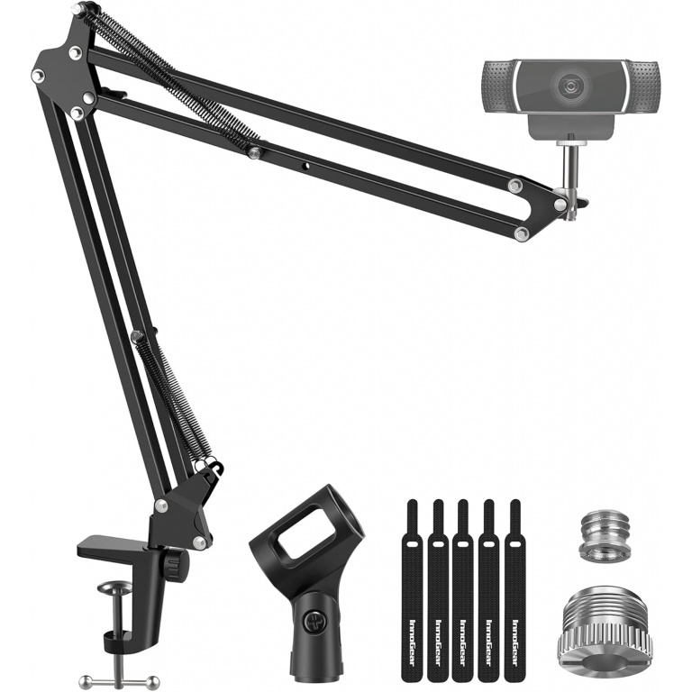 Soporte Brazo INNOGEAR WS065 Para WebCam LOGITECH BRIO 4K C920 C920S C922 C922x C925e C930 ELGATO Facecam Neo