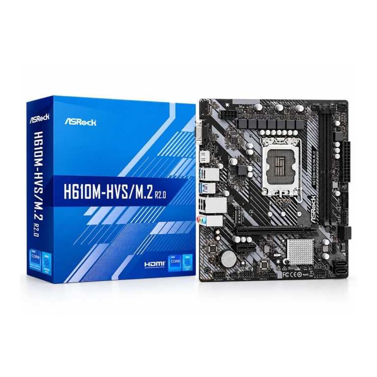 Motherboard ASROCK H610M-HVS M.2 Lga S1700 Ddr4 Para Intel 12va 13va Generacion