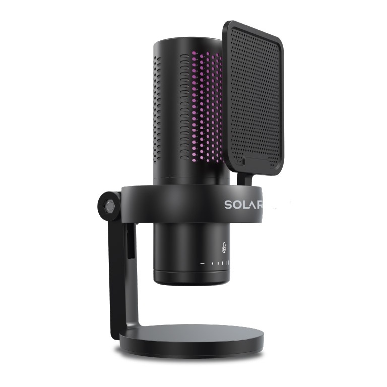 Micr�fono Gamer SOLARMAX LSM95B USB-C RGB con Filtro Antipop
