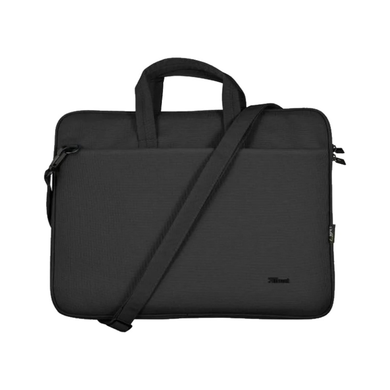 Bolso Malet�n TRUST 16 Bologna Eco Para Notebook Tablet Poli�ster Reciclado Bolsillos Cierre Cremallera