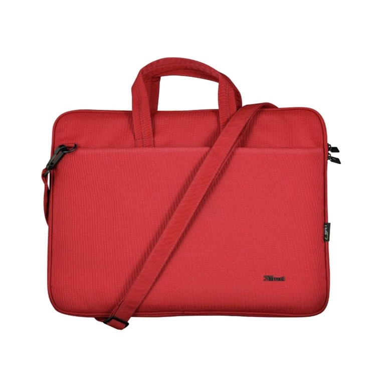 Bolso Malet�n TRUST 16 Bologna Eco Para Notebook Tablet Poli�ster Reciclado Bolsillos Cierre Cremallera
