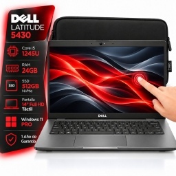 Notebook DELL LATITUDE 5430 Intel Core i5 1245U - 24Gb - 512Gb - Pantalla 14 Full HD T�ctil - W11 Pro