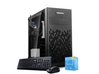 Equipo PC INTEL Pentium G7400 12va Gen - 16Gb - Ssd 512Gb - Wifi/Bt - Windows 11 Pro - Teclado Mouse y Parlantes