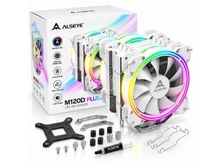 Disipador CPU ALSEYE Cooler Max M120D-PLUS II Rgb Para Intel y Amd Blanco