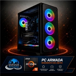 PC Gamer AMD Ryzen 5 5600GT - RAM 16Gb - Ssd Nvme 1Tb - Rx Radeon Vega 7 - Wifi + Bluetooth - Windows 11