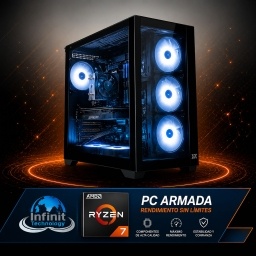 PC Gamer AMD Ryzen 7 5700 - RTX 3050 6Gb - RAM 32Gb - SSD NVMe 1Tb - Wifi - Bluetooth - Windows 11